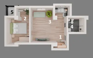 Apartamente GATA Otopeni central 2 camere, PARCARE SUBTERANA - Poză 11