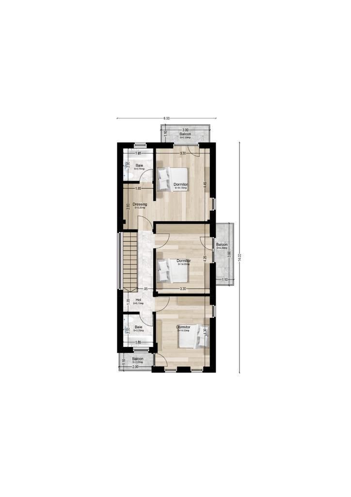Aerocity – Tunari- Vilă modernă, P+1, la cheie - comision zero - Poză 20