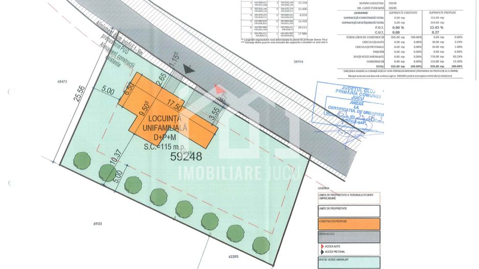 Teren intravilan 925 mp – Jucu de Mijloc, aproape de DN1C - Poză 1