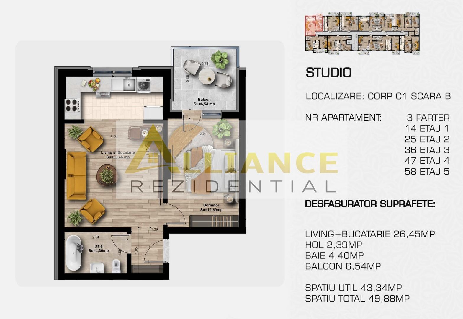 DIRECT DEZVOLTATOR |  Grand Berceni | Metrou Berceni | 2 camere tip studio - Poză 7