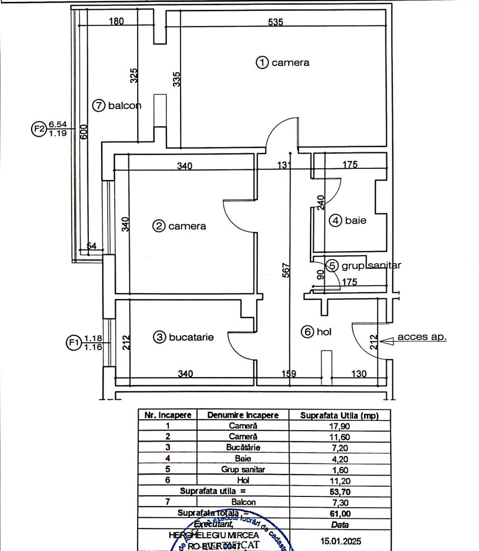 Central-Toamnei, 2 camere, 2 băi, etaj 1, mobilat. - Poză 18