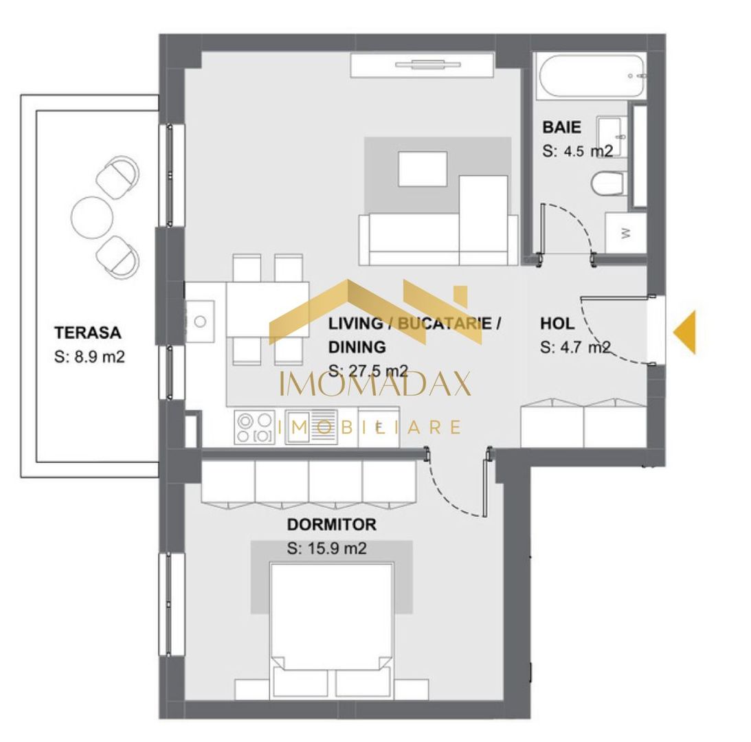 Aradului-2 Camere-Finalizat Complet - Poză 9