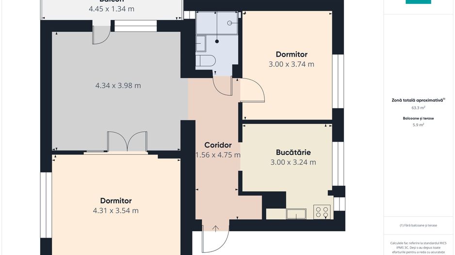 Apartament modern situat central în Oradea - Poză 2