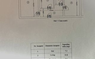 Apartament 2 camere decomandat, 50,7 mp – Moara de Vânt - 95.000 euro - Schiță 10
