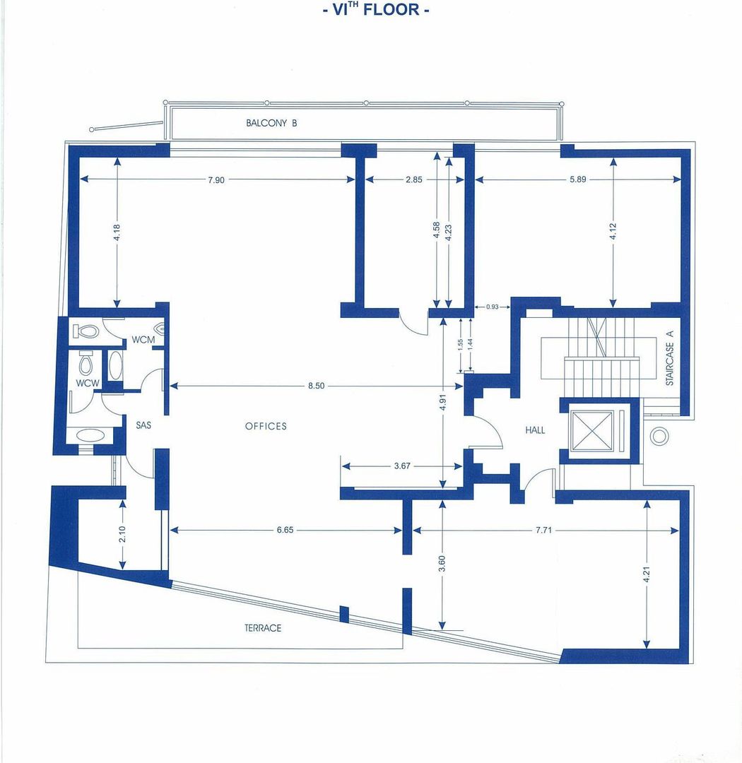 Zero comision, 180mp birou versatil Piata Victoriei, 10' metrou - Schiță 14