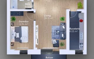 Apartament 2 camere | Ajustorului Residence | Loc parcare subteran - Poză 8