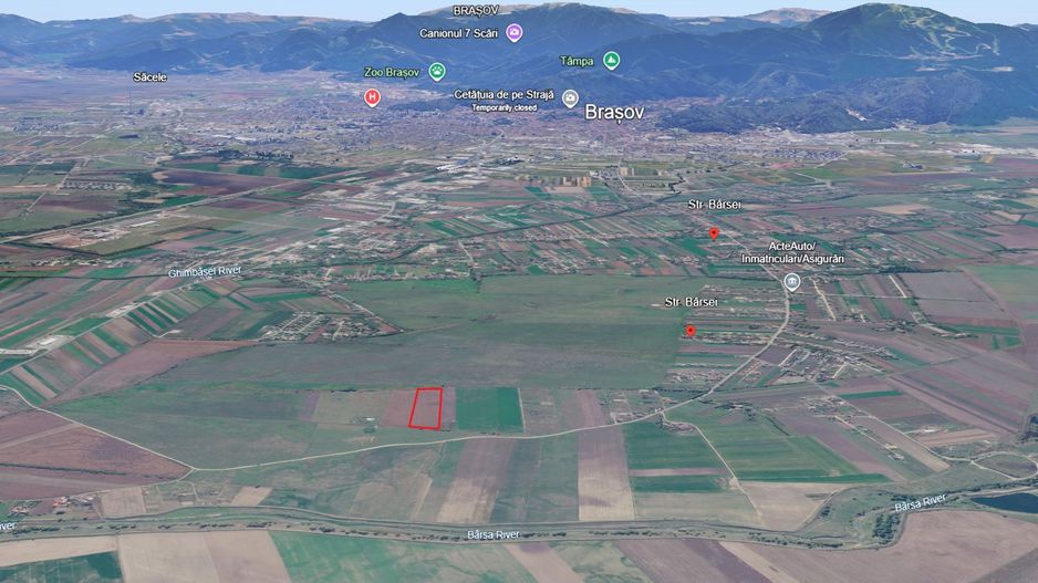 Teren intravilan Brasov, cartier Stupini, Strada Barsei, 17250 mp - Poză 1