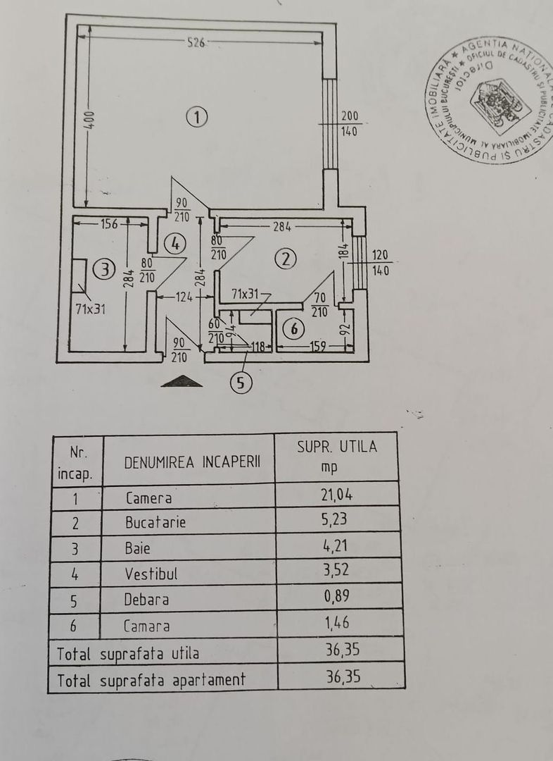 De vanzare Garsonieră decomandată - Piața Alba Iulia, Bucuresti - Schiță 10