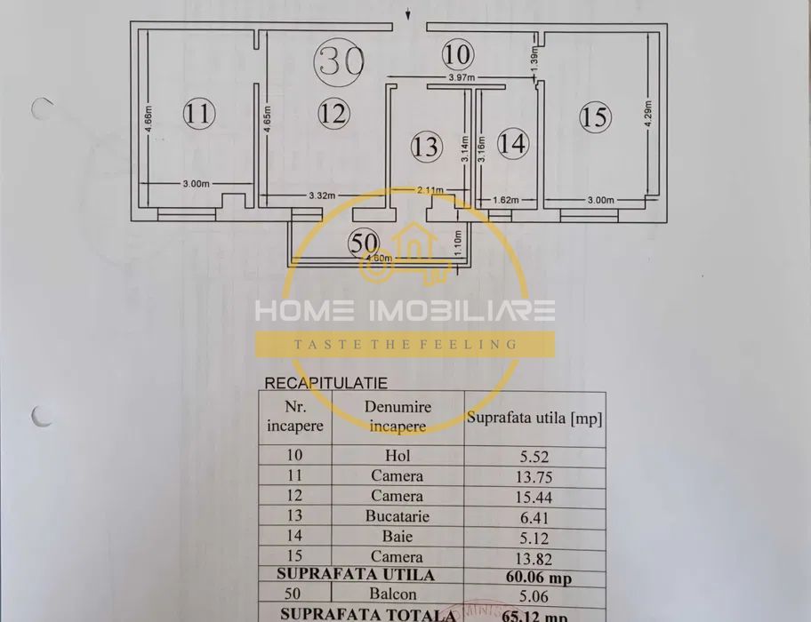Etaj 3 din 6/Apartament 3Camere mobilat&utilat+Loc de parcare Bloc Nou zona CUG! - Poză 6