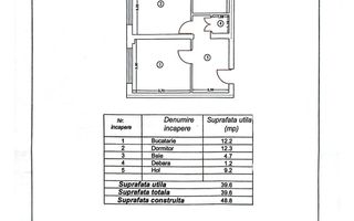 Apartament cu 2 camere, parter, ideal spatiu comercial, VASLUI - zona PROCOPIU; - Poză 8