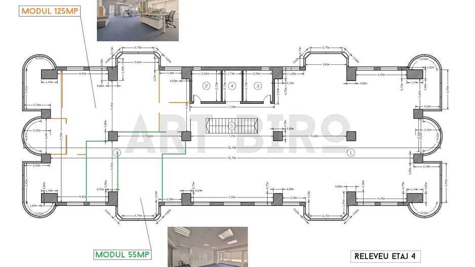 Zero comision, 125-180mp design industrial, Floreasca 'compozitori' - Schiță 13