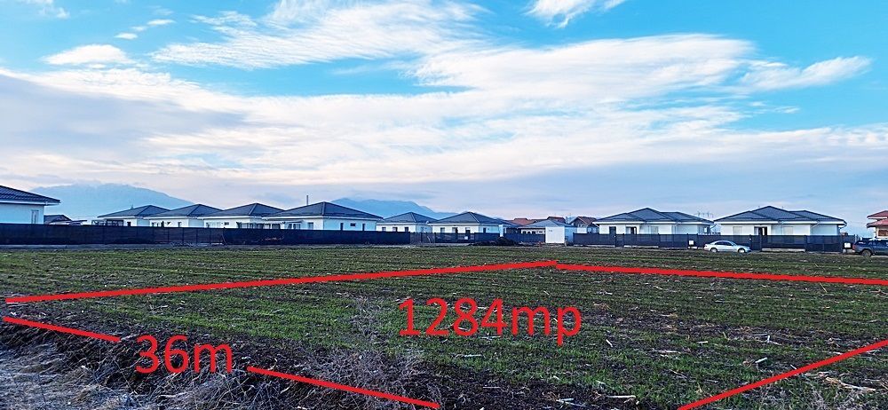Teren pentru casa generos 1284mp,  parcelabil, Brasov spre Harman, 80 euro/mp - Poză 1