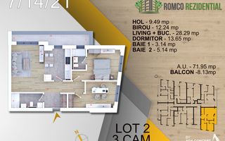 Ap 3 camere, Panouri Fotovoltaice, Ventilatie NovingAIR - Pallady - Poză 3