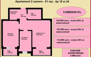 Apartament 2 camere nou de vanzare in Iasi Valea Lupului, bloc nou - Poză 2