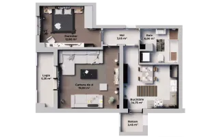 Apartament 2 camere si balcon– Calea Șurii Mici - Poză 11
