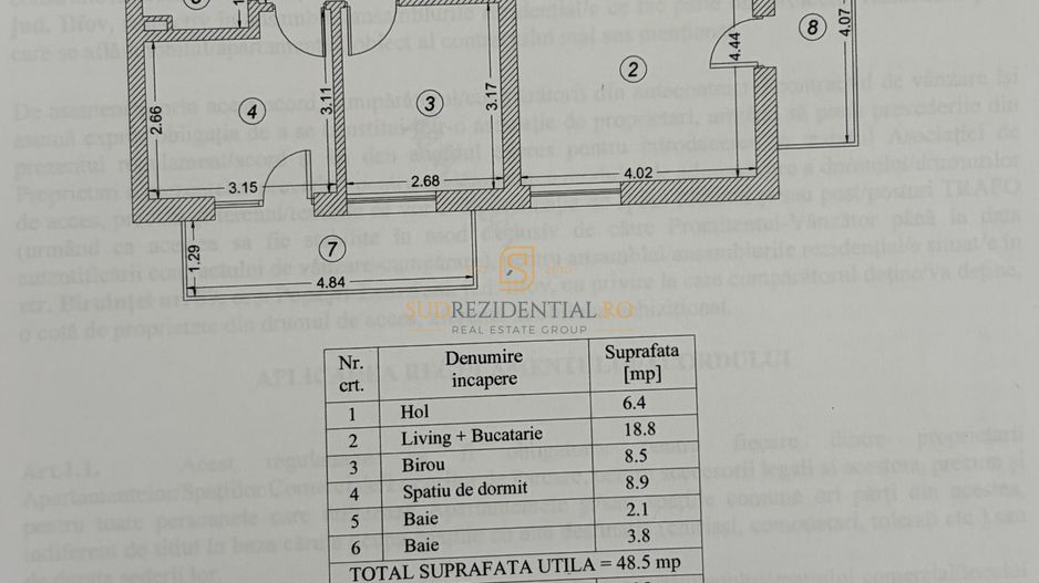 MUTARE RAPIDA! Apartament 3 camere, 60mp, acces facil Metrou Berceni - Poză 9