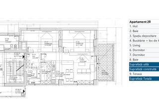 3 camere PREMIUM| 94mp + 13.20 mp  terasa - Schiță 18