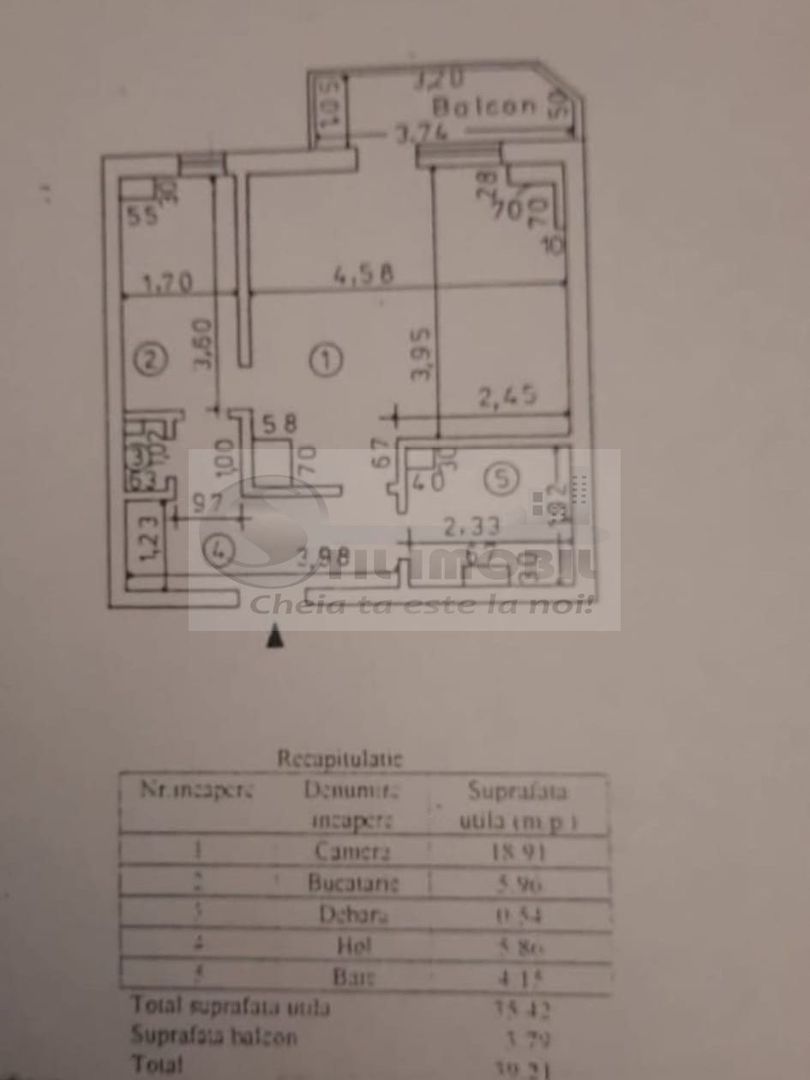 Apartament 1 camera decomandat etaj 1 Gara 380 euro - Poză 9