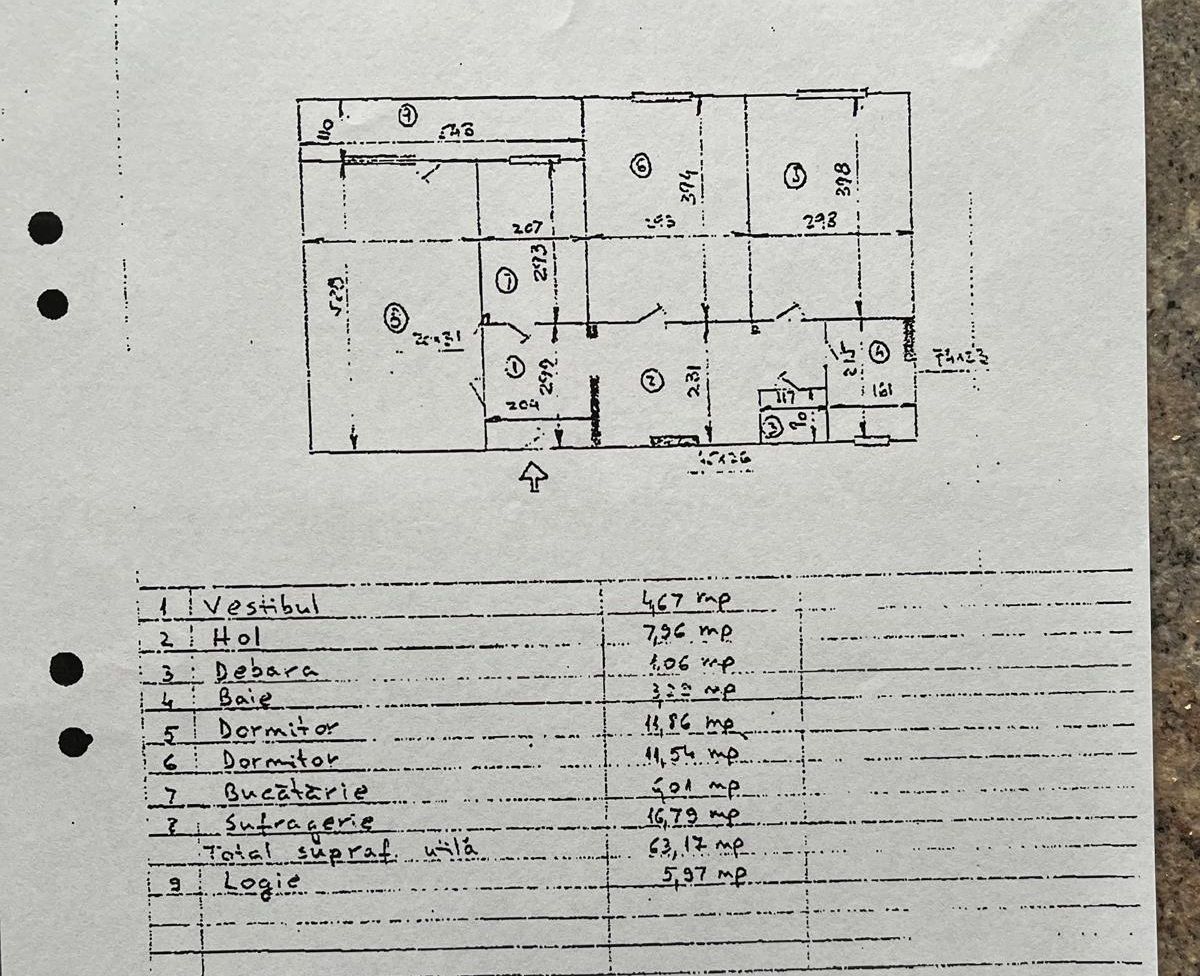 Apartament 3 camere de vanzare Pajura - Poză 9