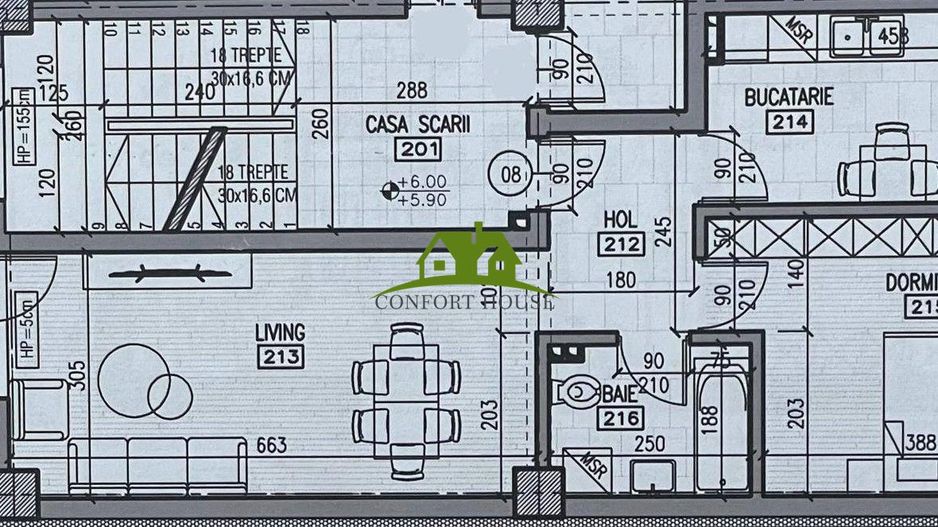 Apartament 2 camere, bloc nou, P+3, Ap.08, Et.2, Bl.4 - CP2459683 - Poză 7