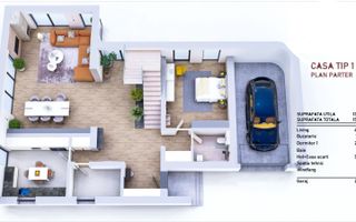 Vânzare, casă modernă, 4 camere tip 1, Cristian - Poză 3