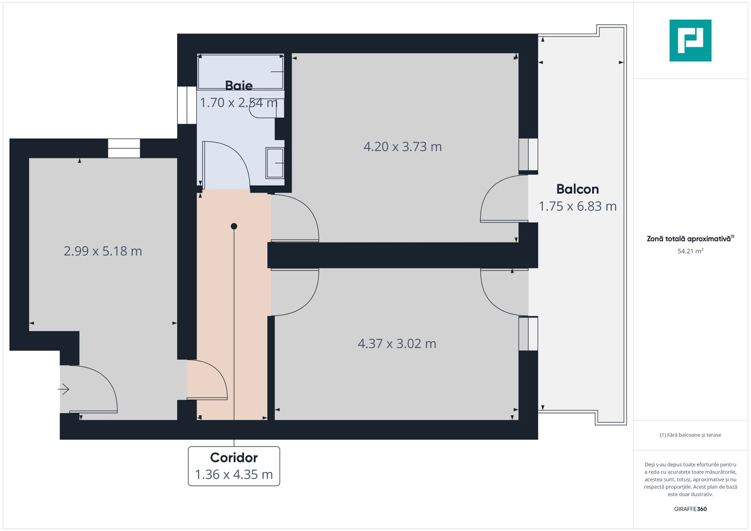 Apartament 2 camere decomandat cu bucătărie închisă în Giroc - Poză 14