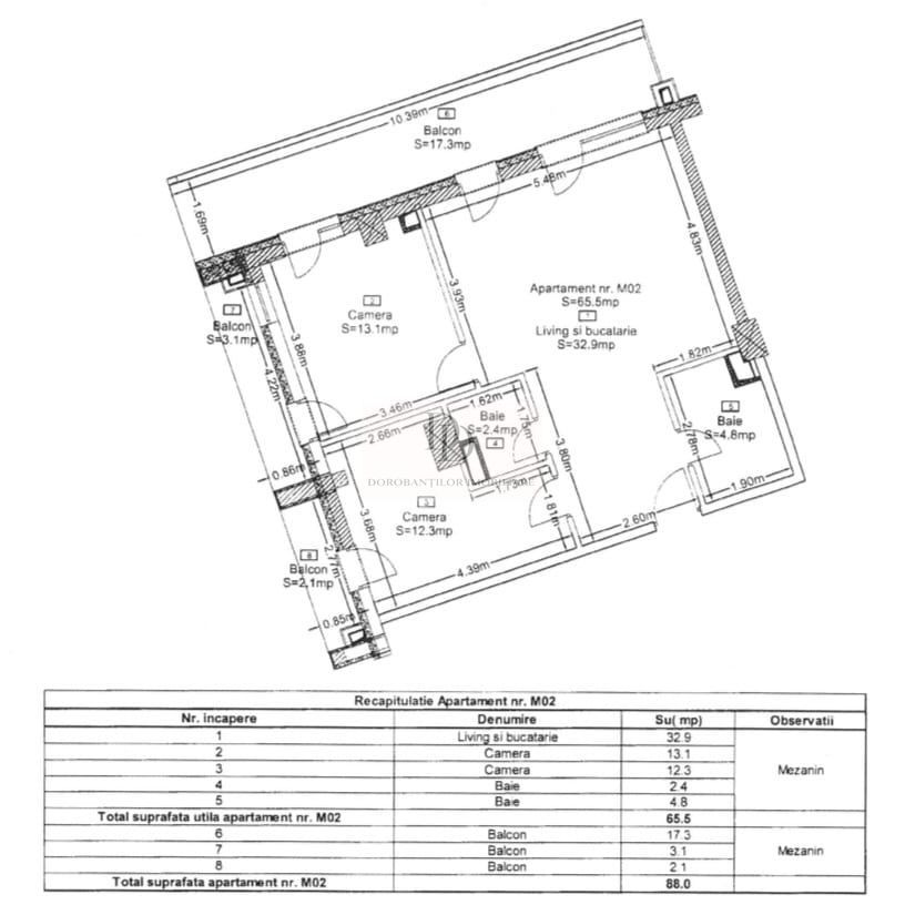 Apartament Premium cu 3 camere | Finisaje LUX | Zorilor -  Frunzișului - Schiță 13