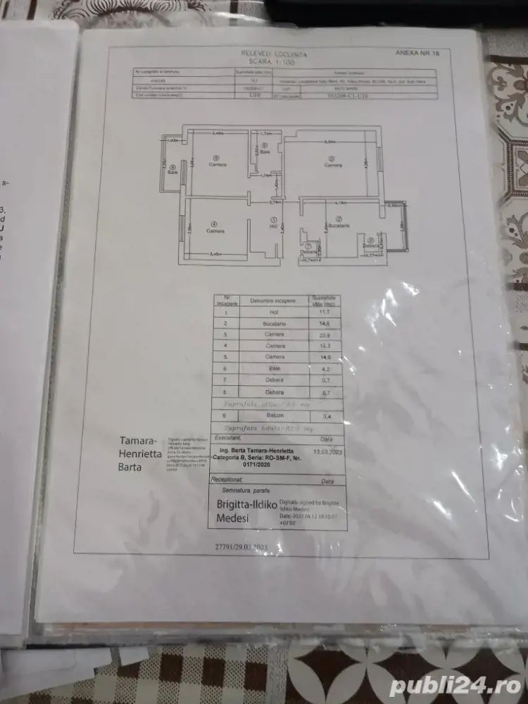 BRASADAS vinde ap 3 cam etaj 2/4 Carpati 2. - Poză 1