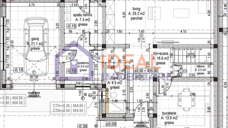 Casa Individuala LA CHEIE cu garaj si 341 mp teren, in Calea Cisnadiei - Schiță 3