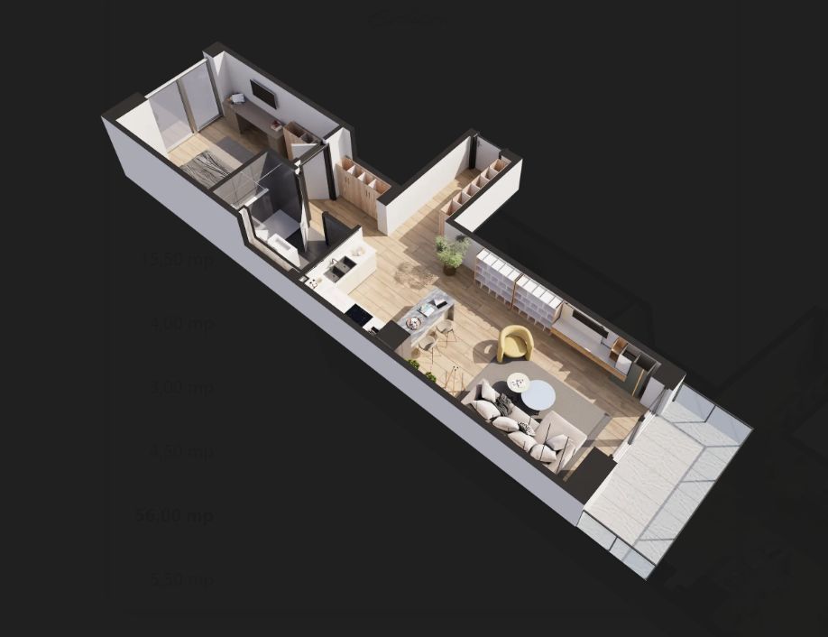 Apartament 2 camere de vanzare - Poză 1