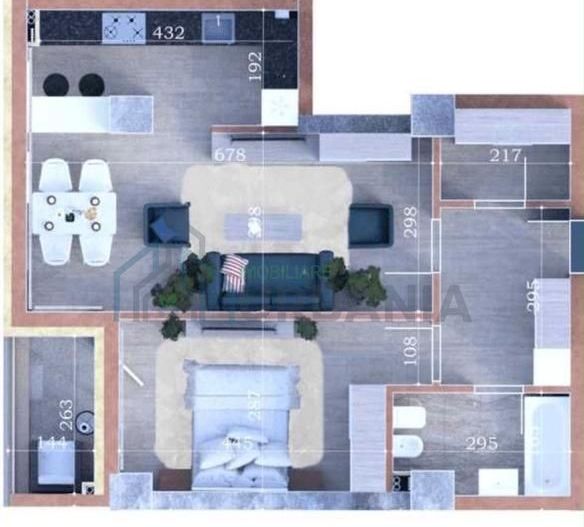 Apartament nou 2 camere decomandat, 59,36 mp, cu parcare subterană, în Răsărit de Soare – Fiald, Copou - Poză 1