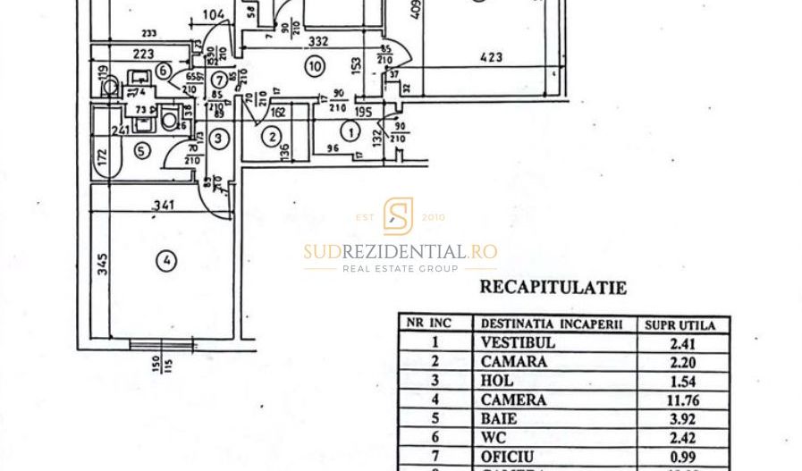 Apartament 3 camere de închiriat –  Zona 13 Septembrie - Poză 8