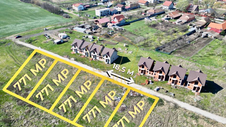 Parcele teren intravilan duplex/ case insiruite 771mp | Covaci - Poză 1