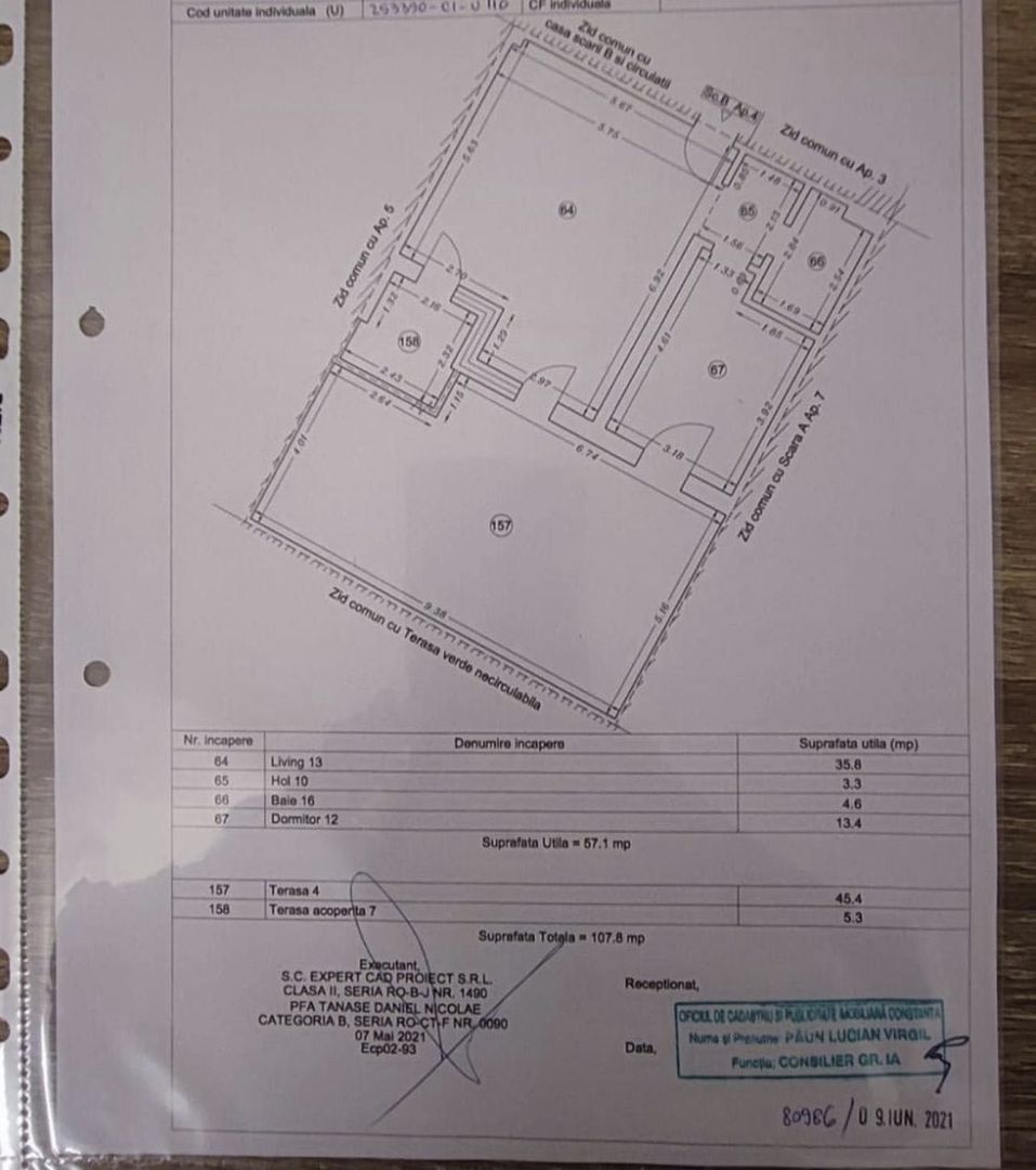 Tomis Park 2 cam terasa 108m mobilat utilat - Poză 1