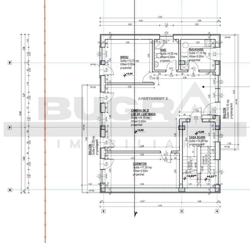 Spatiu de birouri/ apartament de 90mp, parcare, zona Corneliu Coposu - Poză 8
