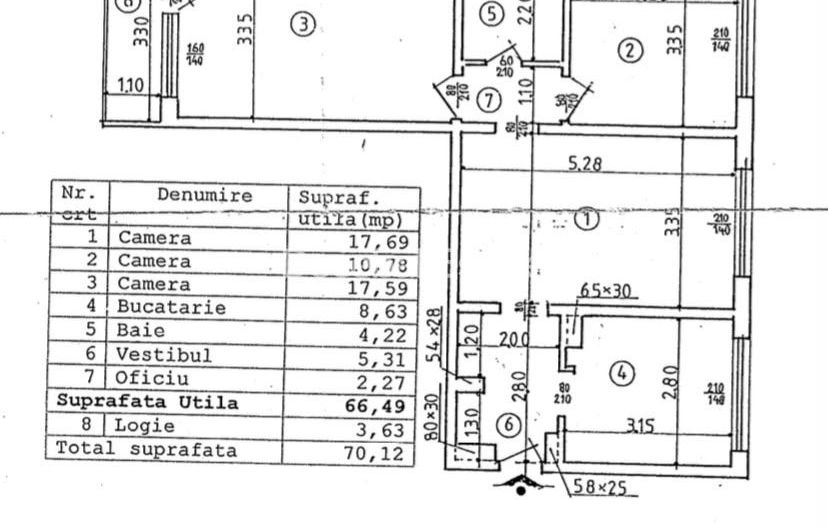 3 camere 70 mp 1978 metrou Dristor boxa la subsol loc de parcare - Poză 11