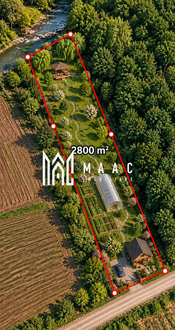 Teren 2800MPU I Acces Rău Hartibaci I Ideal Arabil, Cabana I Daia - Poză 2