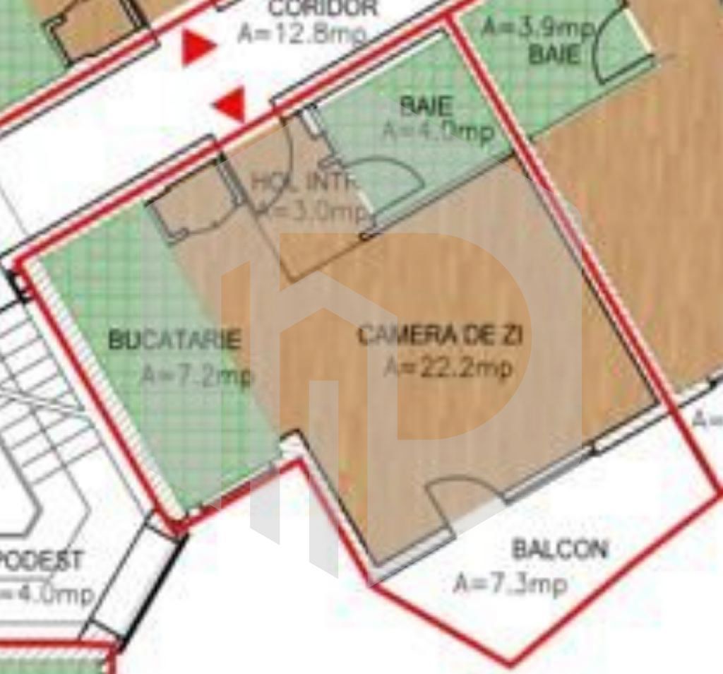 Dezvoltator | Bloc Y | Garsoniera | Etaj intermediar | Rahovei - Poză 1