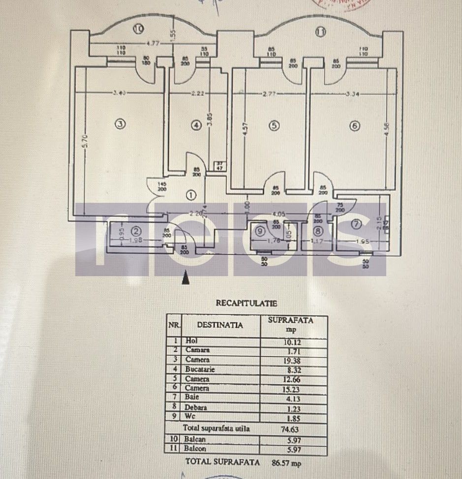 VANZARE 3 CAMERE DECOMANDAT  UNIRII - PARCARE - Poză 16