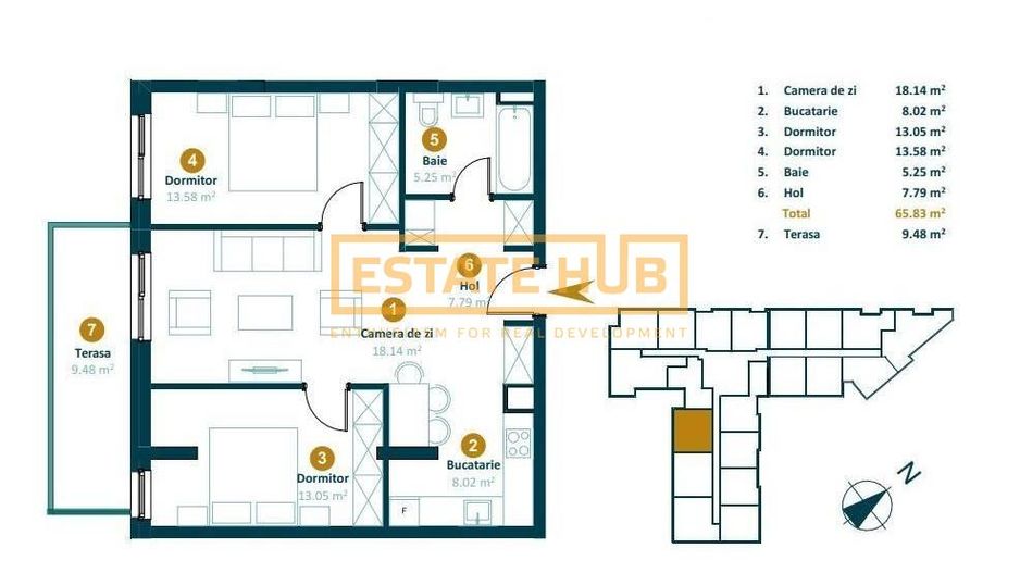 Apartament 3 camere | zona Intre Lacuri | Comision 0% - Poză 2
