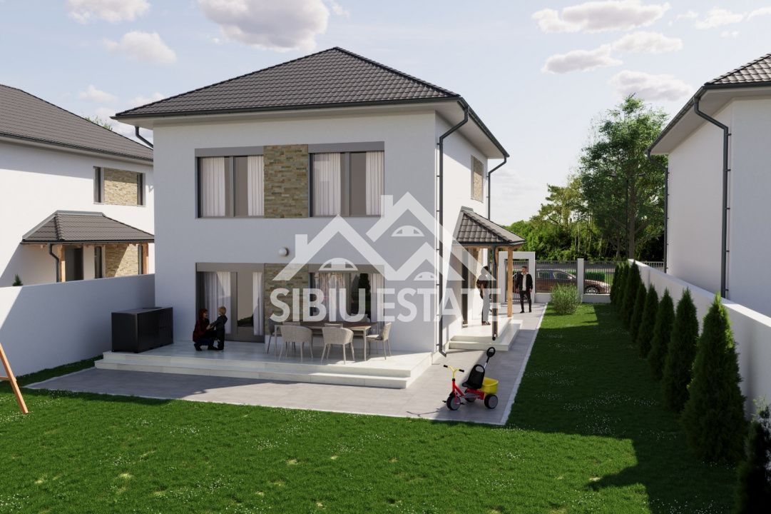Casa 4 camere, 3 bai, terasa si curte NOU - Poză 3