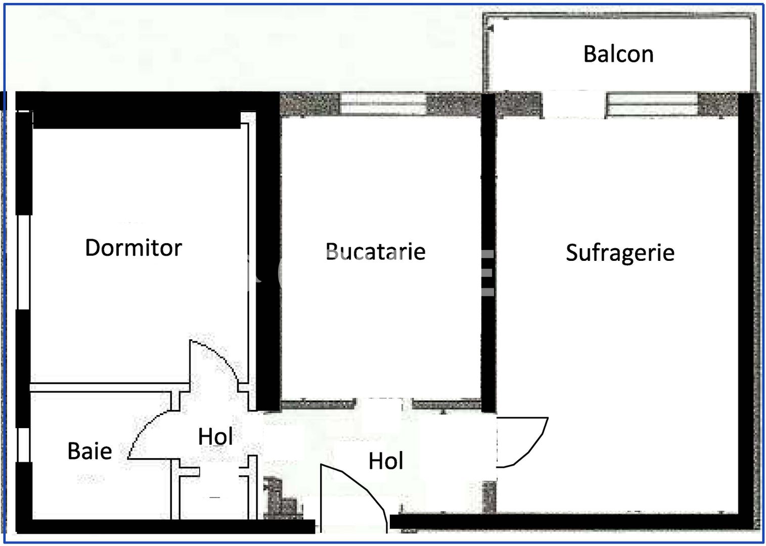 De vanzare apartament 2 camere, 52 mp, finisat mored , zona strazii Ciucas - Schiță 4