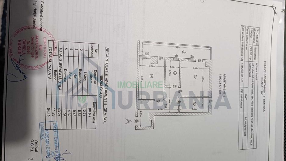 Apartament 2 camere, Lidl Bucium, complet mobilat și utilat - Poză 3
