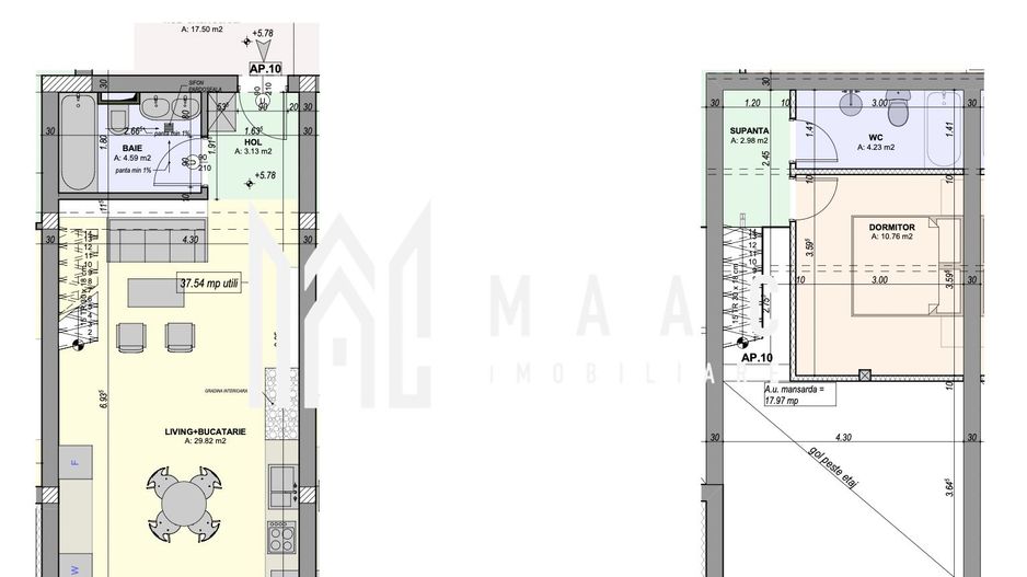 Comision 0% I Penthouse pe 2 niveluri I 2 camere I Balcon - Poză 10