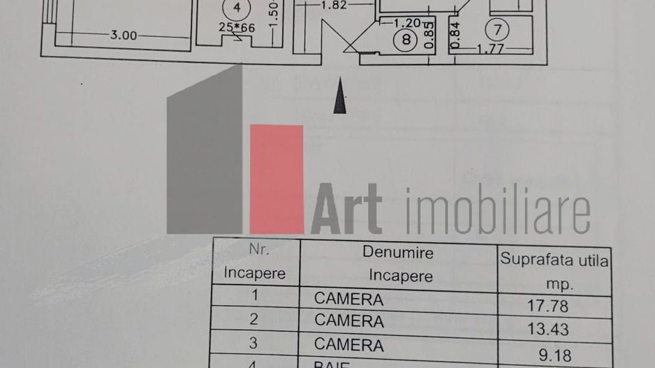 Apartament 3 camere cu centrala Titan - Poză 8