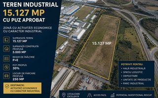 Teren industrial | 15127 mp | PUZ aprobat | lângă autostrada | Gilau - Poză 1