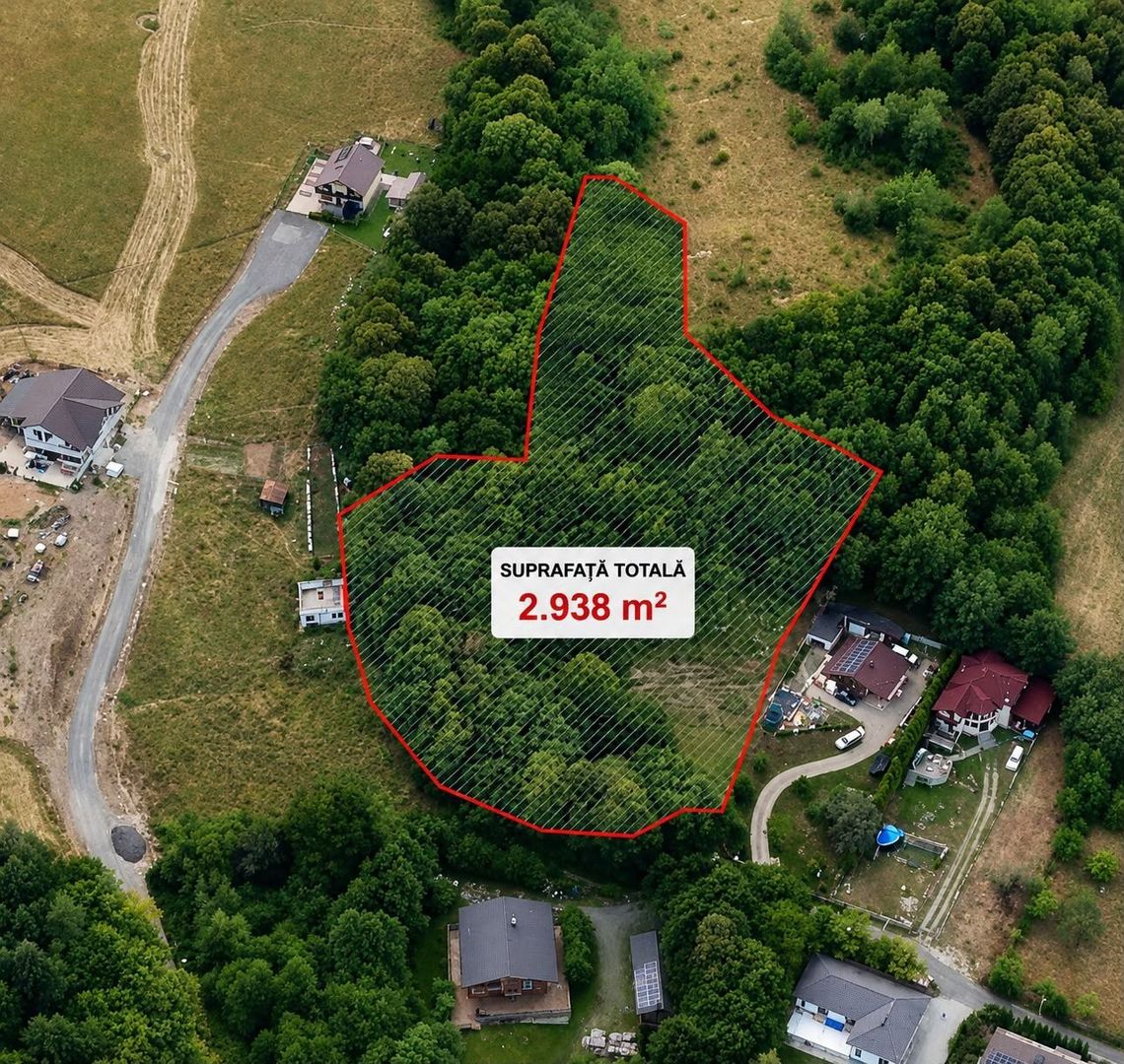 Teren intravilan 3000mp, Regim P+1+M, Sibiu, Tocile - Sadu - Poză 1