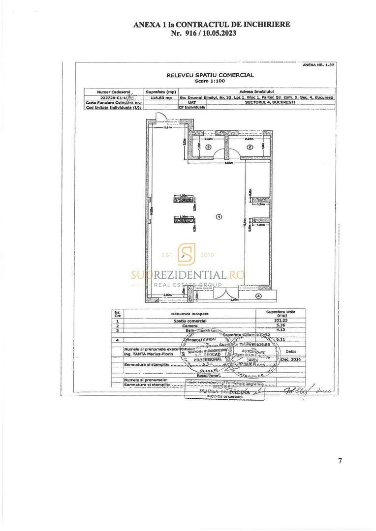 Spațiu comercial 240 mp, vitrină stradală, Metalurgiei Park, Sector 4 - Schiță 18