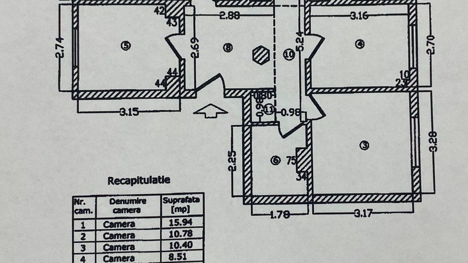 Apartament 4 camere Victoriei - Schiță 16