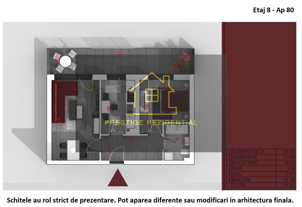 Apartament 2 camere,Finalizat, Titan-Liviu Rebreanu! - Schiță 3